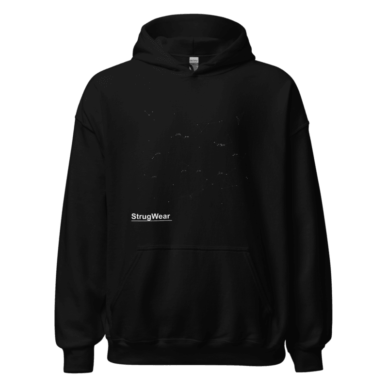 Lattice Hoodie, Black