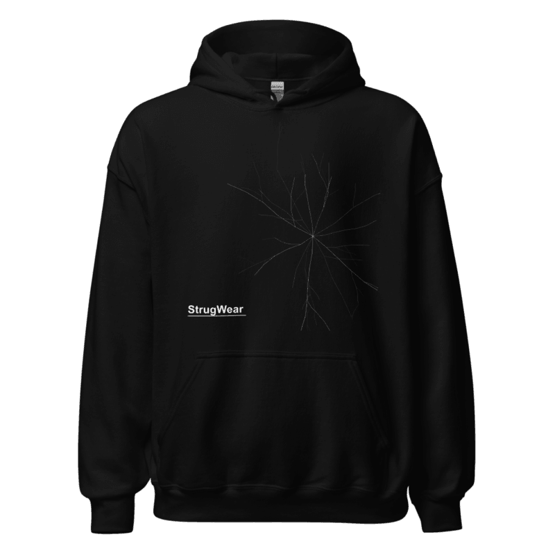 Fracture Hoodie, Black
