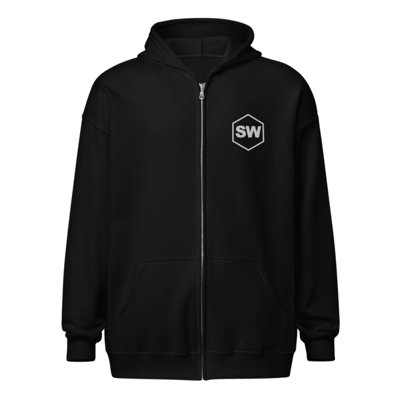 STRUGWEAR Zip Hoodie, Black